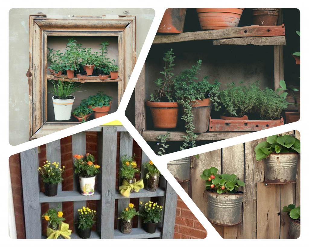 Vertical Planters - Collage